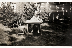 Young TBP with birthday cake