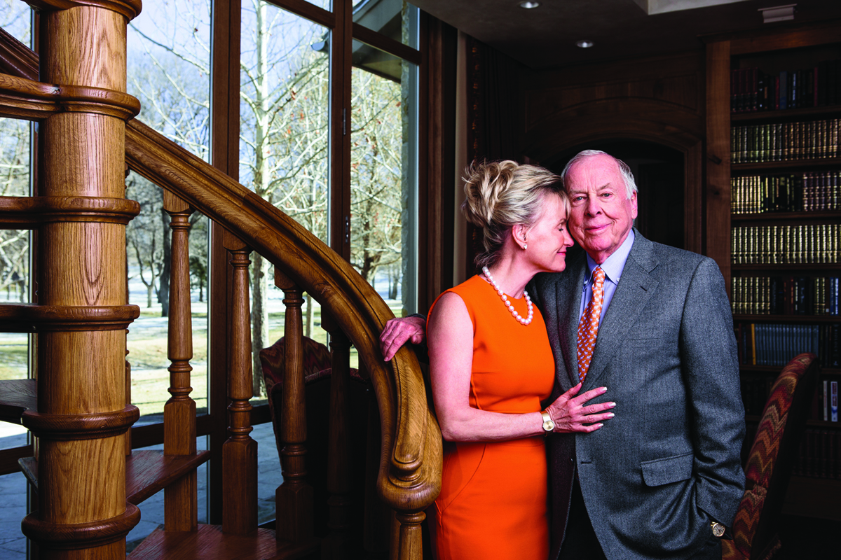 T. Boone Pickens and Toni Brinker